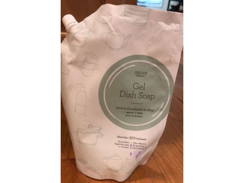 Grove Collaborative Gel Dish Soap, Lemon Eucalyptus & Mint, 32 fl oz/946 mL