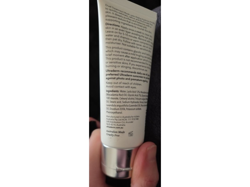 Ultraderm Dual Treatment Mask, 2.03 fl oz/60 mL