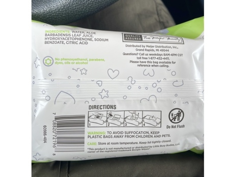 Meijer Baby Nose Wipes, 30 Count