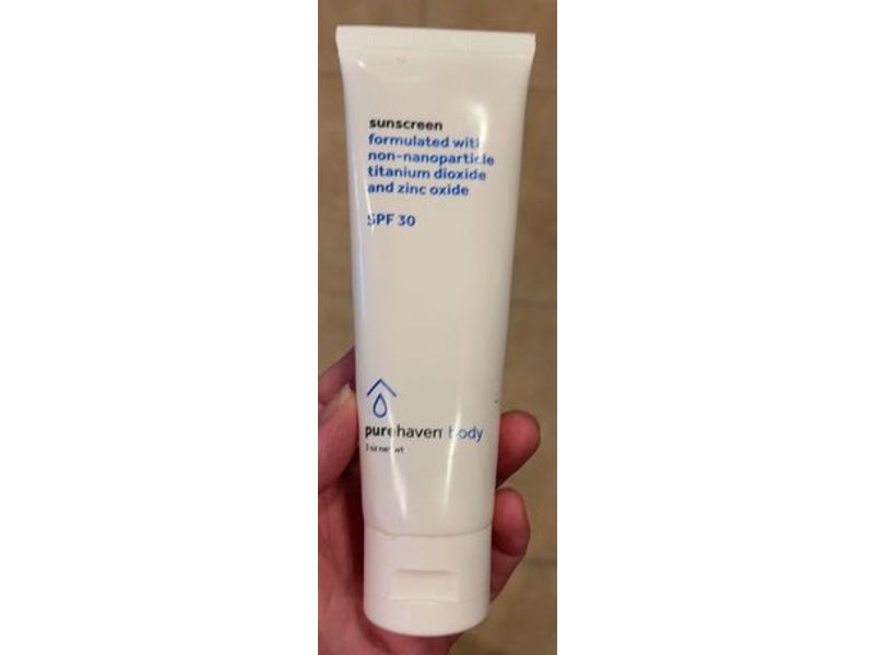 Purehaven Body Sunscreen, SPF 30, 3 oz