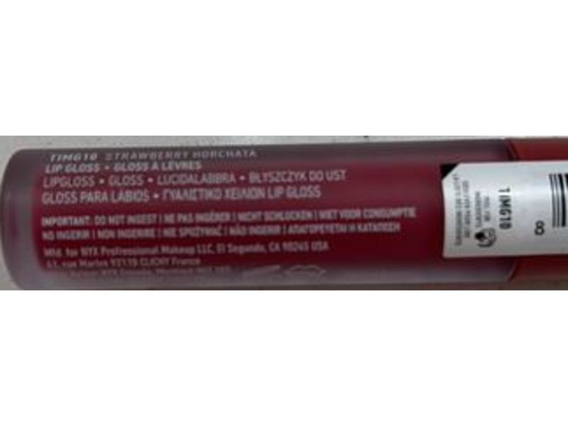 NYX This is Milky Lip Gloss, Strawberry Horchata, 8.13 fl oz/4 mL
