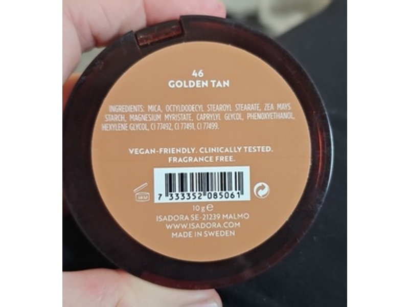 Isadora The Bronzing Powder, 46 Golden Tan, 10 g