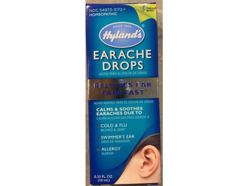 Hyland's Earache Drops, Homeopathic, 0.33 fl oz/10 mL