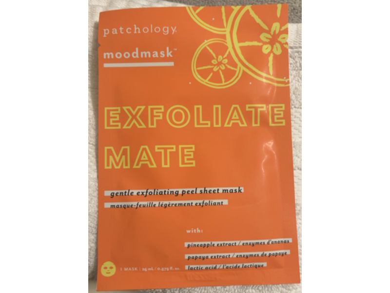 Patchology Exfoliate Mate Sheet Mask, 0.879 fl oz/25 mL, Pack Of 4
