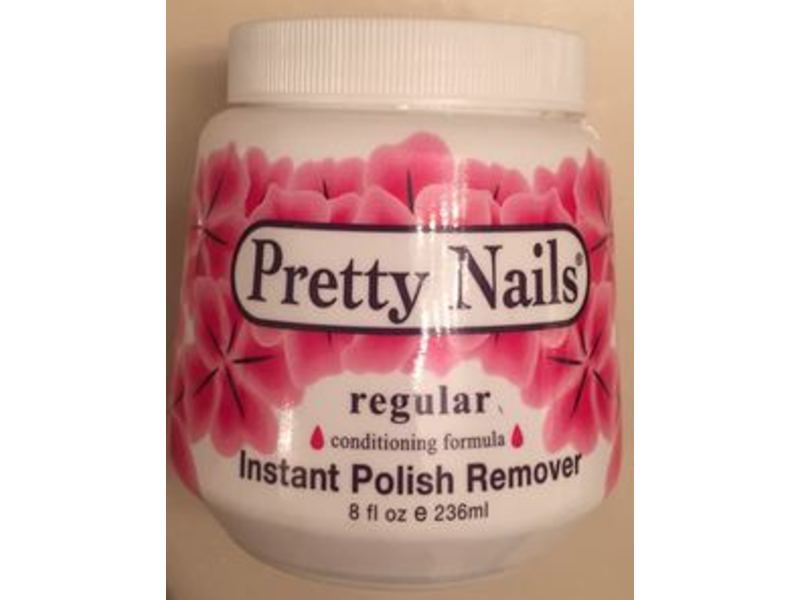 Pretty Nails Instant Polish Remover, Regular, 8 fl oz/236 mL