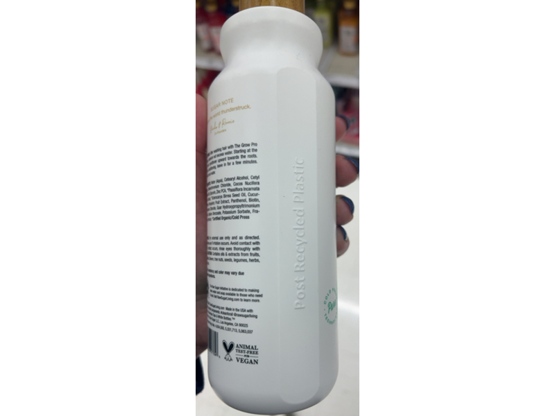 Raw Sugar The Grow Pro Biotin Conditioner, Passion Fruit + Marula + Zinc, 18 fl oz/532 mL