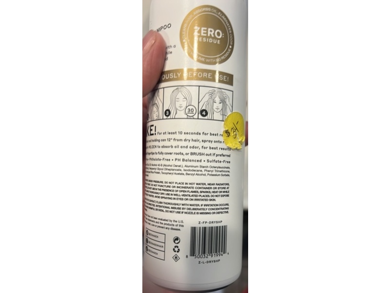 Zenagen Re:Zen Dry Shampoo, 7 fl oz/198 g