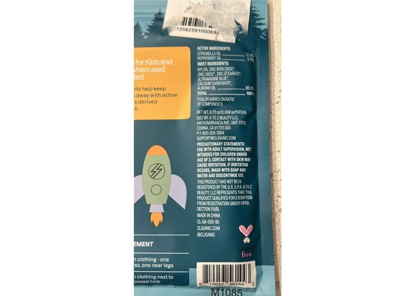 Cliganic Kids Mosquito Repellent Patches, Positive Vibes, 90 Count