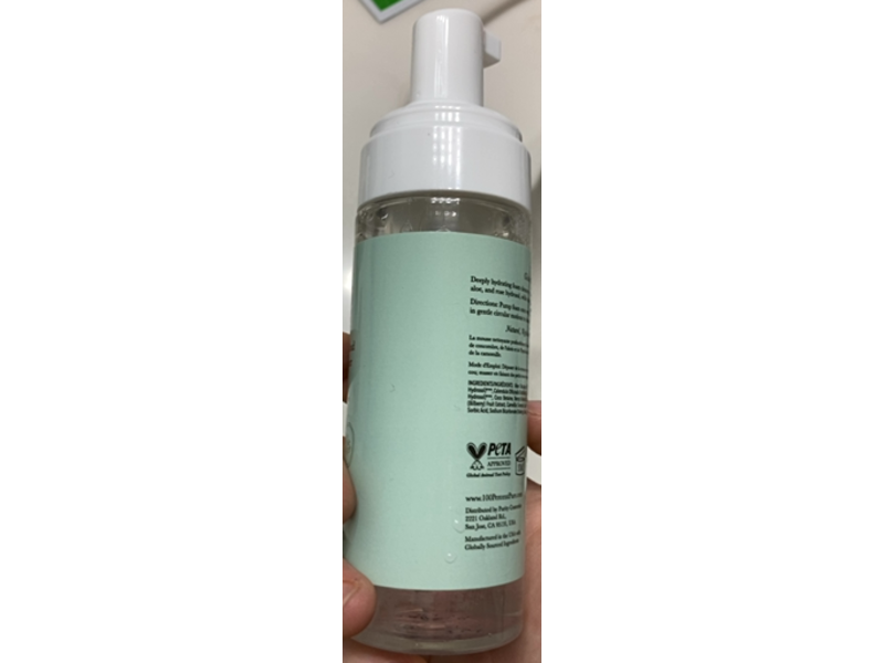 100% Pure Cucumber Cloud Foam Cleanser, 5.07 fl oz/150 mL