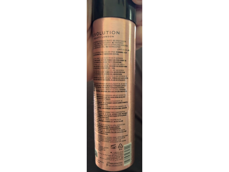 Revolution Superfix Ultra Matte Fixing Mist, Super Hold, Aloe Vera & Vitamin E, 2.53 fl oz/75 mL