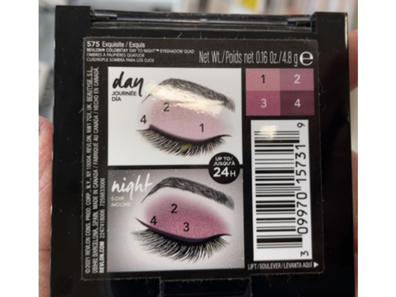 Revlon ColorStay Day To Night Eyeshadow Quad, 575 Exquisite, 0.16 oz/4.8 g