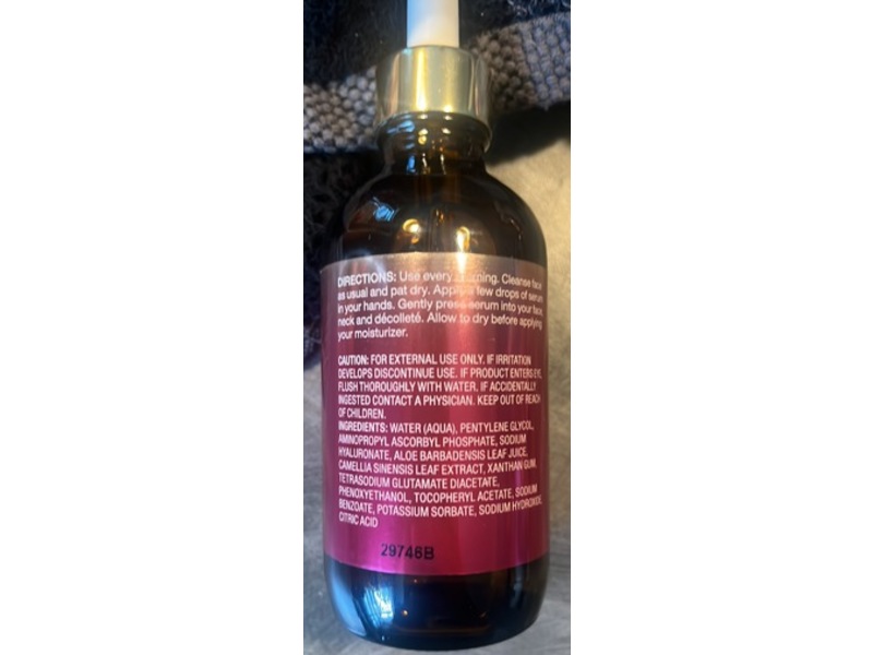 ND-81 Clinical Solutions Dark Spot Vitamin C + Hyaluronic Brightening and Hydrating Face Serum, 3.75 fl oz/111 mL