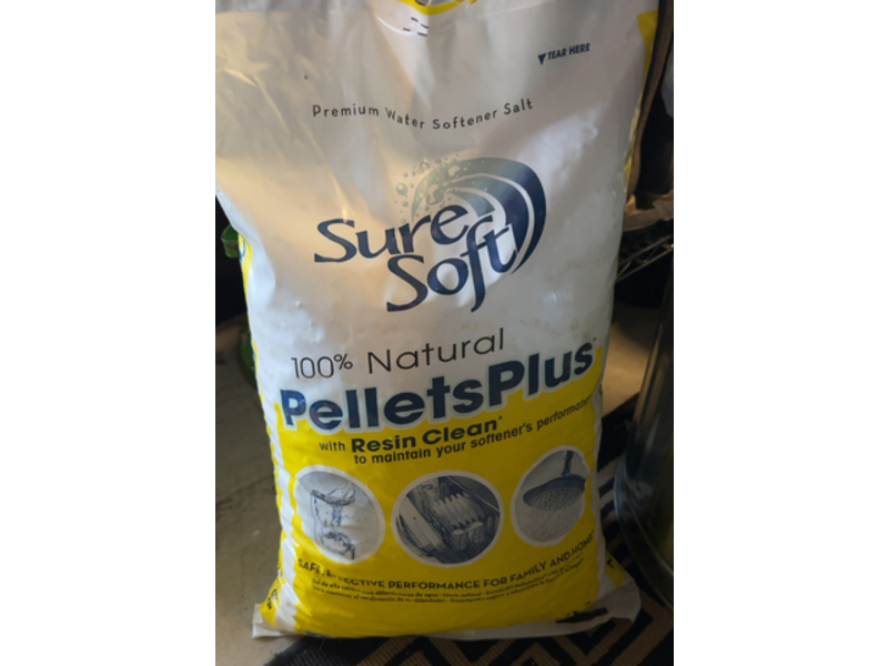 Sure Soft Pellets Plus Premium Water Softener Salt, Resin Clean
