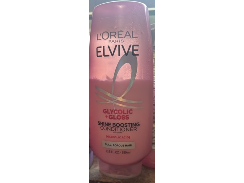 L'Oreal Paris Elvive Glycolic + Gloss Shine Boosting Conditioner, 3.5 fl oz/399 mL
