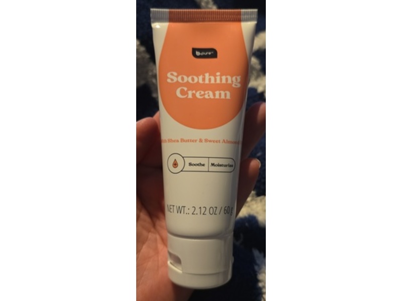 b-Pure Soothing Cream, Shea Butter & Sweet Almond Oil, 2.12 oz/60 g