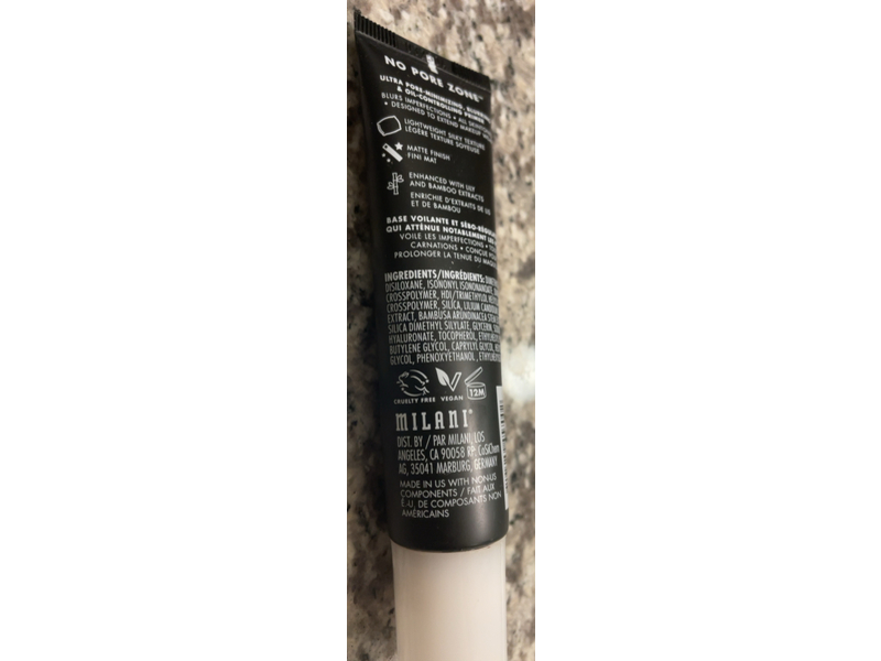 Milani No Pore Zone Mattifying Primer, Lily + Bamboo Extracts, 1.0 fl oz/30 mL