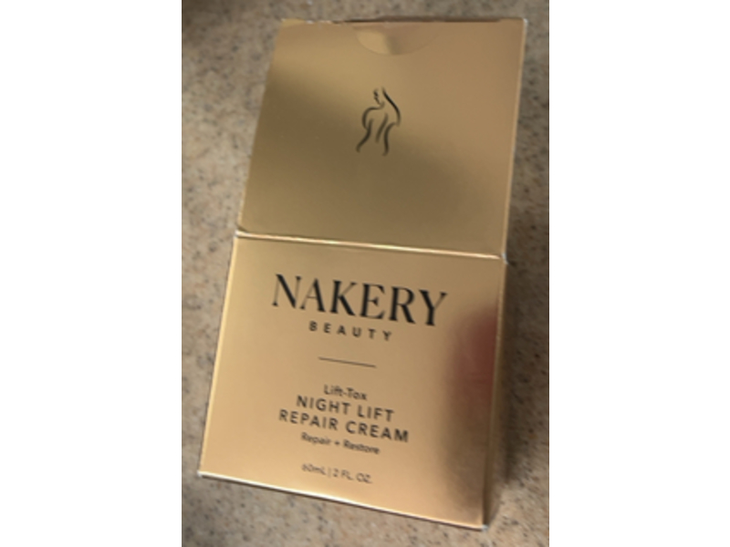 Nakery Beauty Lift-Tox Night Lift Repair Cream, 2 fl oz/60 mL