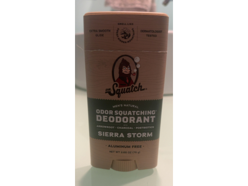 Dr. Squatch Odor Squatching Deodorant, Sierra Storm, 2.65 oz/75 g, Pack Of 3