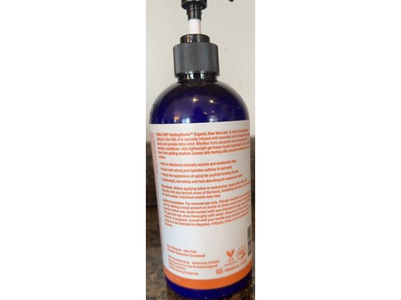 Pura D'or Advanced Organic Aloe Vera Gel, 16 fl oz/473 mL