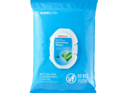 CVS Health Cleasnsing Wipes, Vitamin E & Chamomile, 48 Count