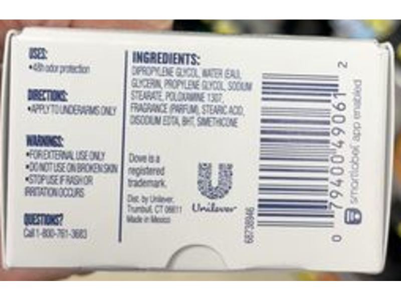 Dove Deodorant Refills, 0% Aluminum, Sensitive, 1.13 oz/32 g