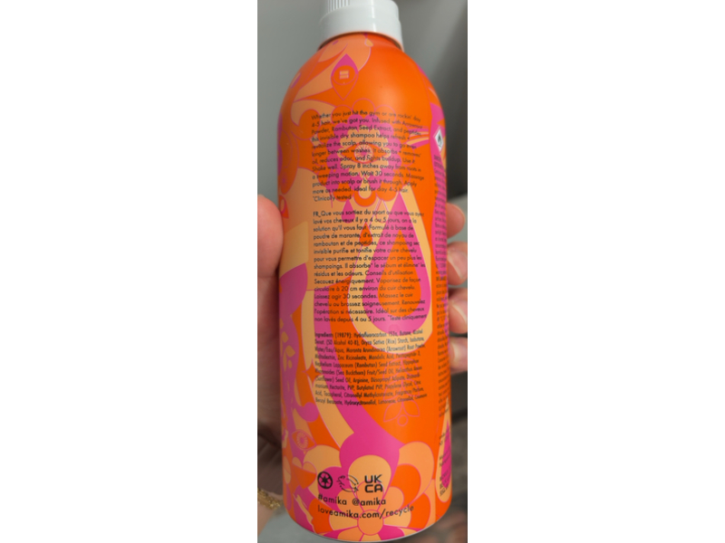Amika Perk Up Plus Extended Clean Dry Shampoo, 9.5 oz/358 mL