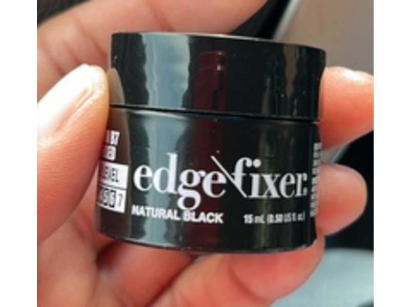 Red By Kiss Edge Fixer Maximum Hold Color, Natural Black, 0.50 fl oz/15 mL