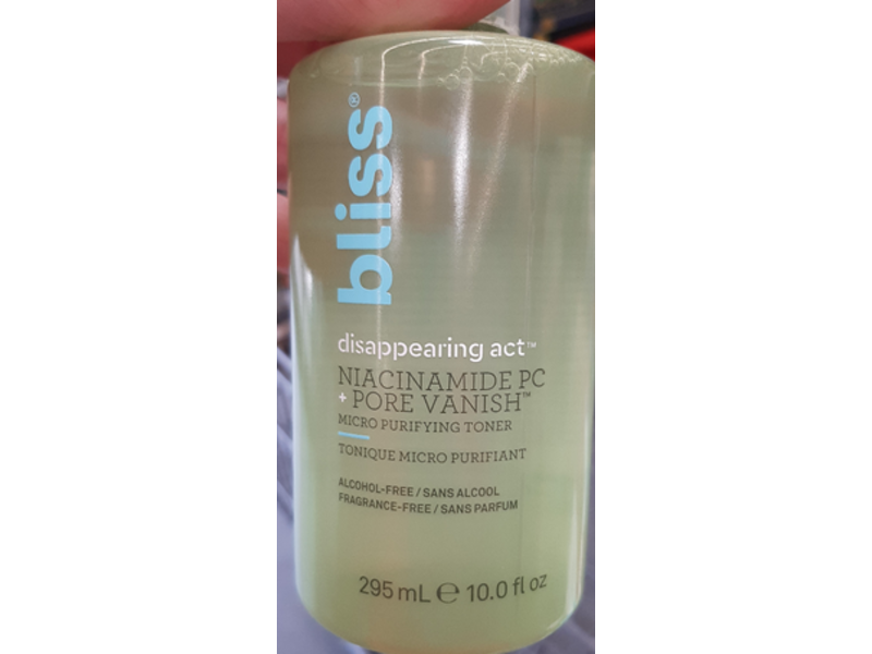Bliss Disappearing Act Micro Purifying Toner, Fragrance Free, 10 fl oz/295 mL
