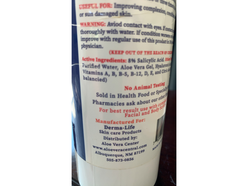 Derma Life Facial & Body Care, Aloe Vera + Vitamins, 16 oz