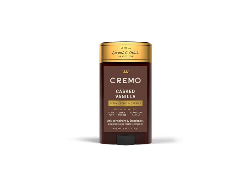 Cremo Antiperspirant & Deodorant, Casked Vanilla, 2.65 oz/75 g
