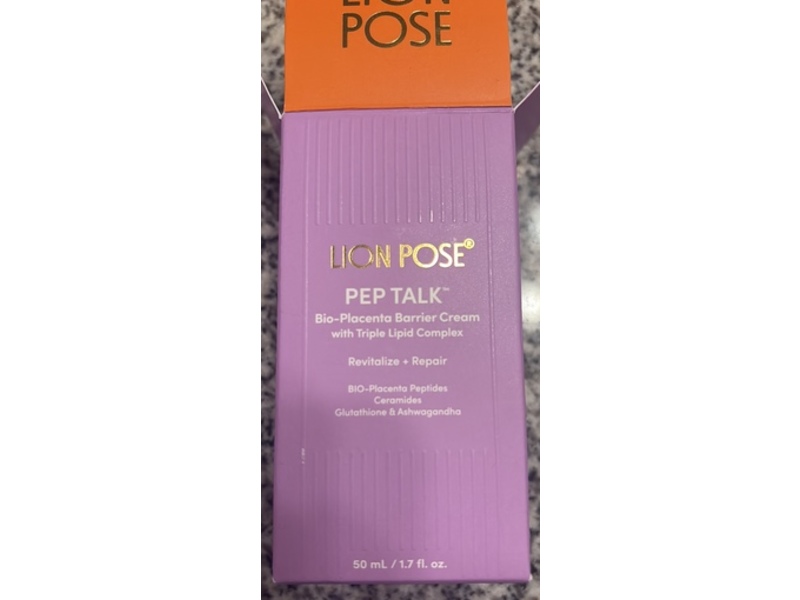Lion Pose Pep Talk Bio-Placenta Barrier Cream, 1.7 fl oz/50 mL
