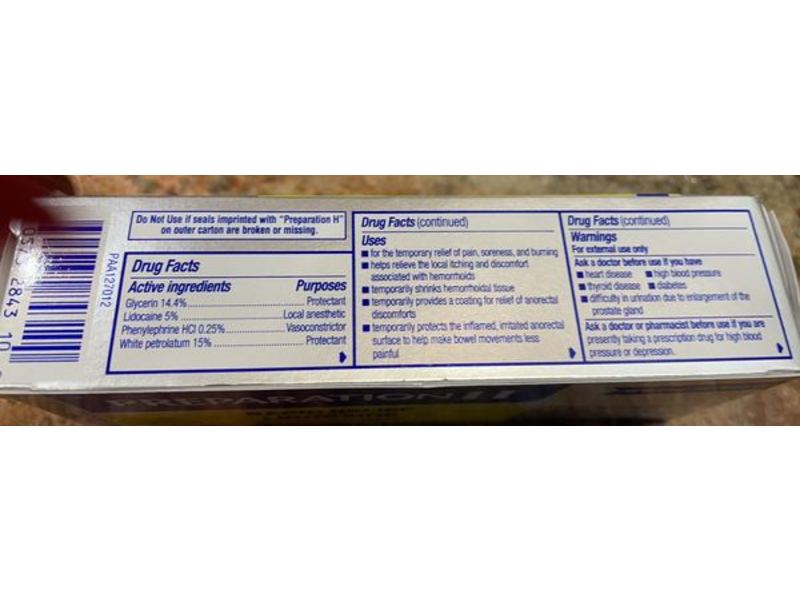 Preparation H Rapid Relief Hemorrhoidal Cream with Lidocaine, 1 oz/28 g