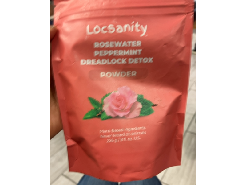 Locsanity Dreadlock Detox Powder, Rosewater Peppermint, 8 fl oz/226 g
