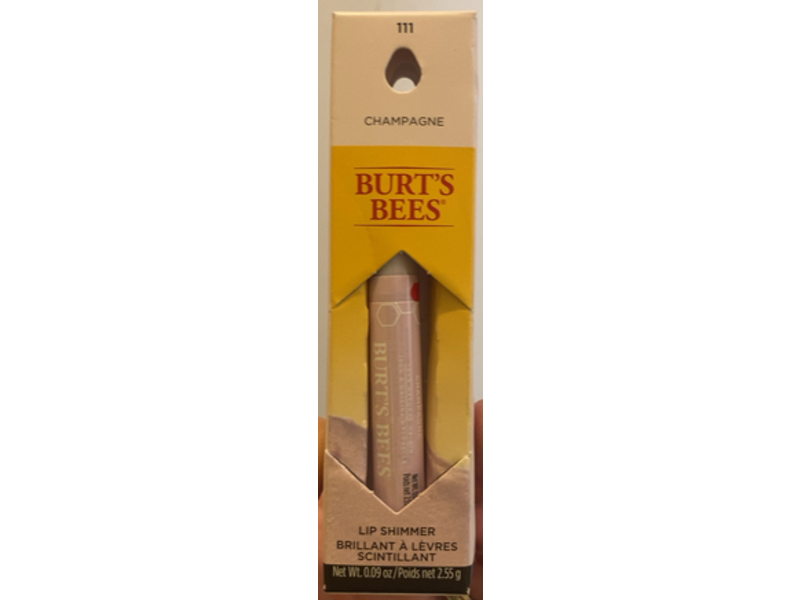 Burt's Bees Lip Shimmer, Champagne, 0.09 oz/2.55 g