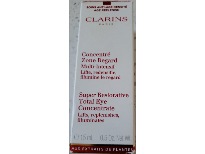 Clarins Super Restorative Total Eye Concentrate, 0.5 oz/15 mL