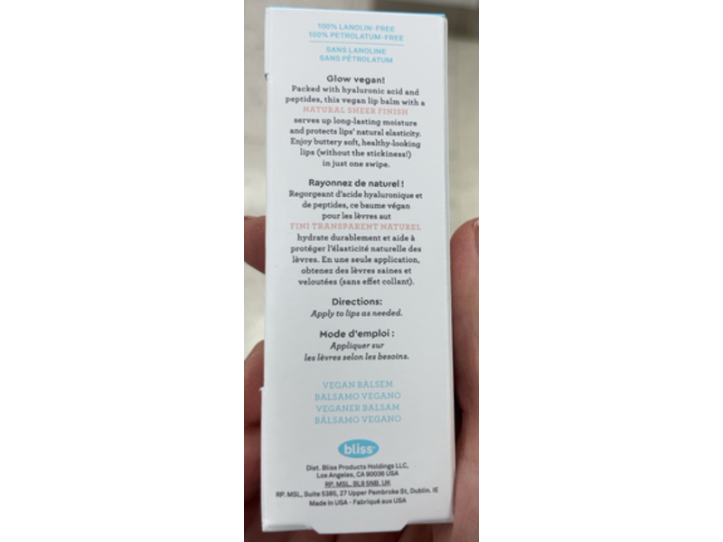 Bliss Fabulips Balm, Share Glow, 0.35 fl oz/10 g