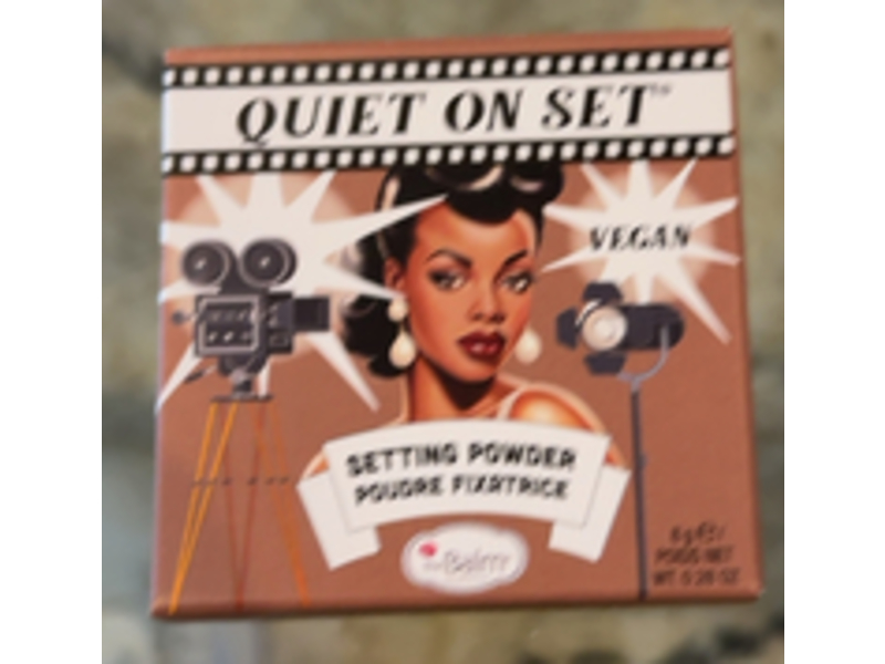 theBalm Quiet On The Set Setting Powder, 04 Deep Neutral, 0.3 oz/8 g