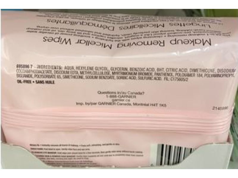 Garnier Skin Active Makeup Removing Micellar Wipes, Normal & Sensitive Skin, 25 Counts