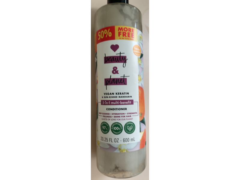 Love Beauty & Planet 5 In 1 Multi Benefit Conditioner, 20.25 fl oz/600 mL