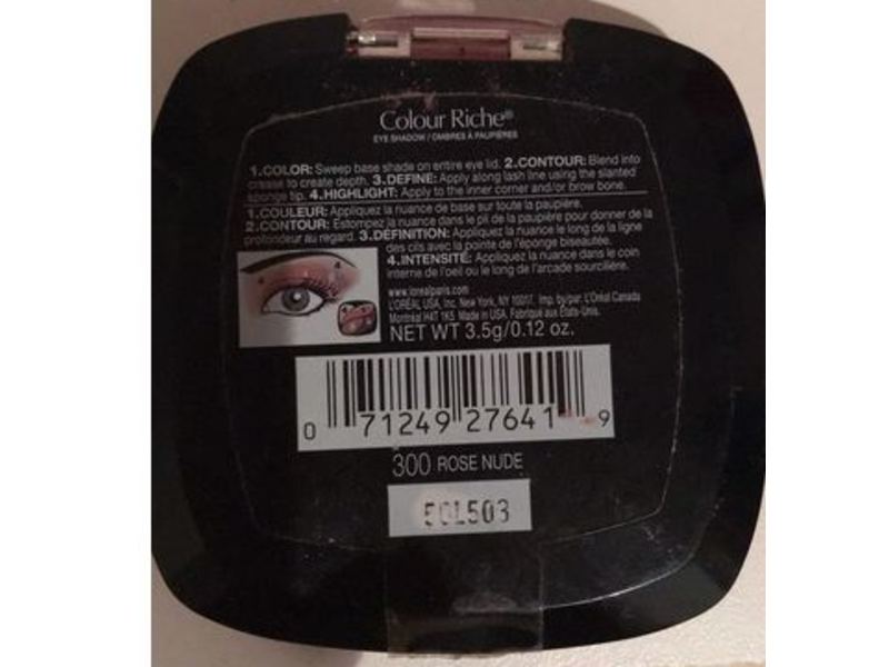 L'Oreal Paris Colour Riche Dual Effects Eye Shadow, 300 Rose Nude, 0.12 oz/3.5 g