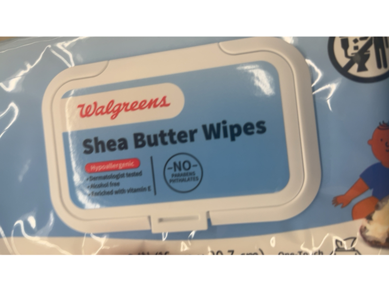 Walgreens Shea Butter Wipes, 64 wipes