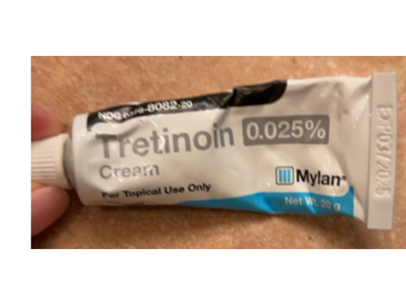 Tretinoin 0.025% Cream, 20 g, Mylan Pharmaceuticals (RX)