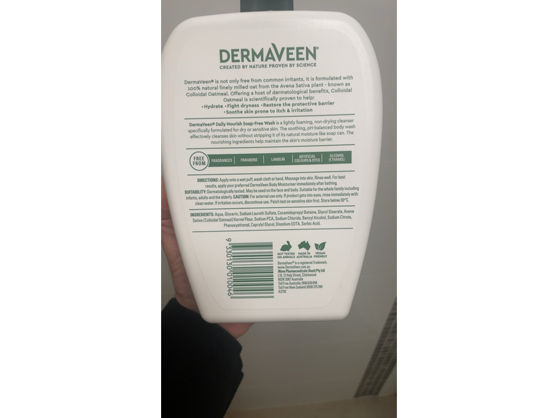 DermaVeen Daily Nourish Soap-Free Wash, 1.25 L