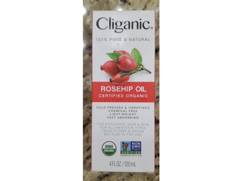 Cliganic Rosehip Oil, 4 fl oz/120 mL