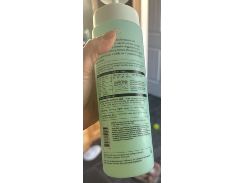 Naturium Body Wash, The Perfector Salicylic Acid, 16.9 fl oz /500 mL