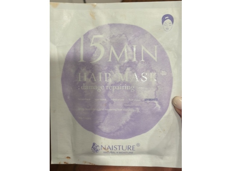 Naisture 15 Min Hair Mask, Damage repairing, 1.23 oz/35 g