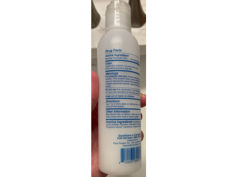 Face Reality Acne Face & Body Wash, 6.0 fl oz/180 mL