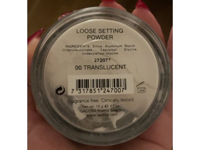 Isadora Loose Setting Powder, Translucent, 15 g
