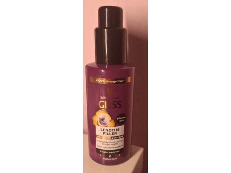 Schwarkopf Gliss Full Hair Wonder Lengths Filler, Haptiq & Caffeine Medium Care, 100 mL