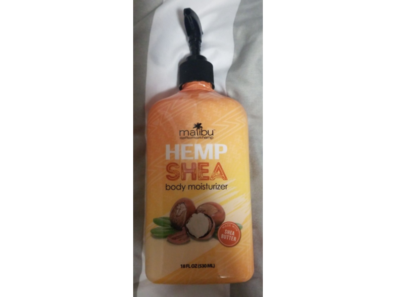 Malibu Body Moisturizer, Hemp Shea, 18 fl oz/530 mL
